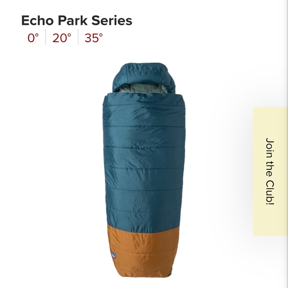 Cozy Blue and Tan Sleeping Bag - Picture 3 of 3